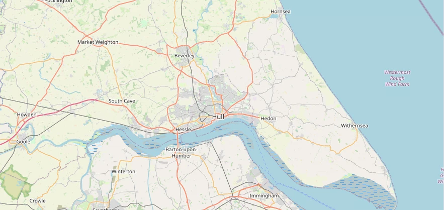 Map of the Hull area we cover